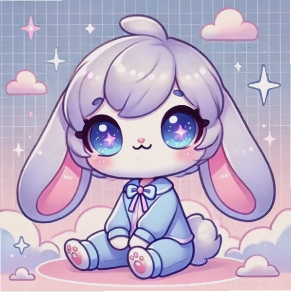 Chú thỏ chibi dễ thương và cute