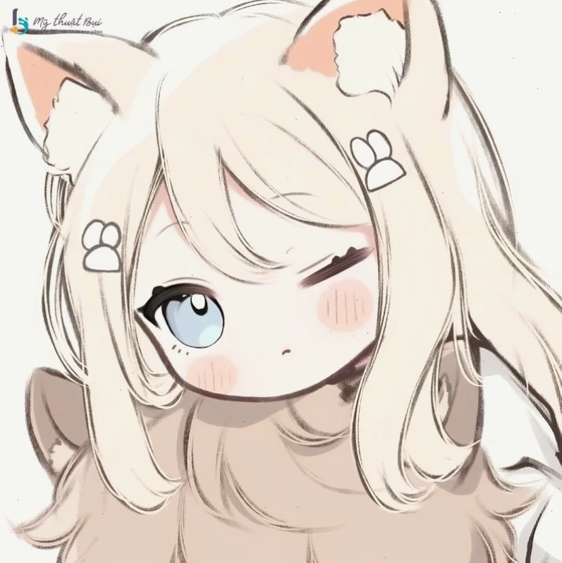 Cô gái chibi đang cầm ô trong ngày mưa