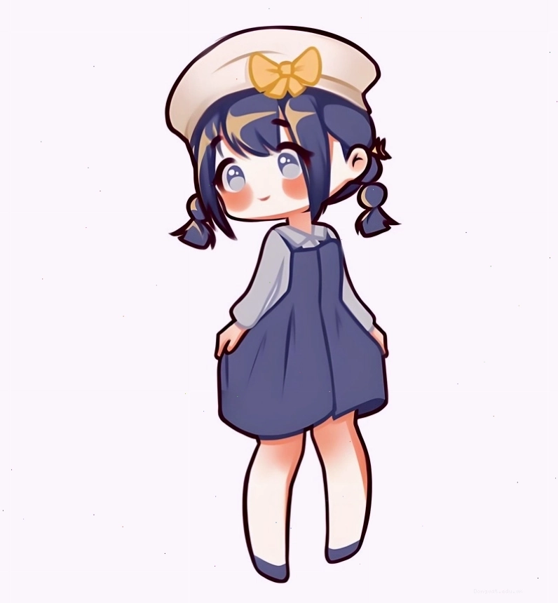 Cô gái chibi với phụ kiện dễ thương