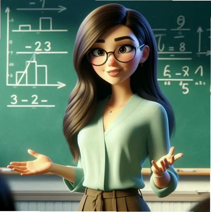 Cô giáo chibi mặc áo dài trắng tinh khôi