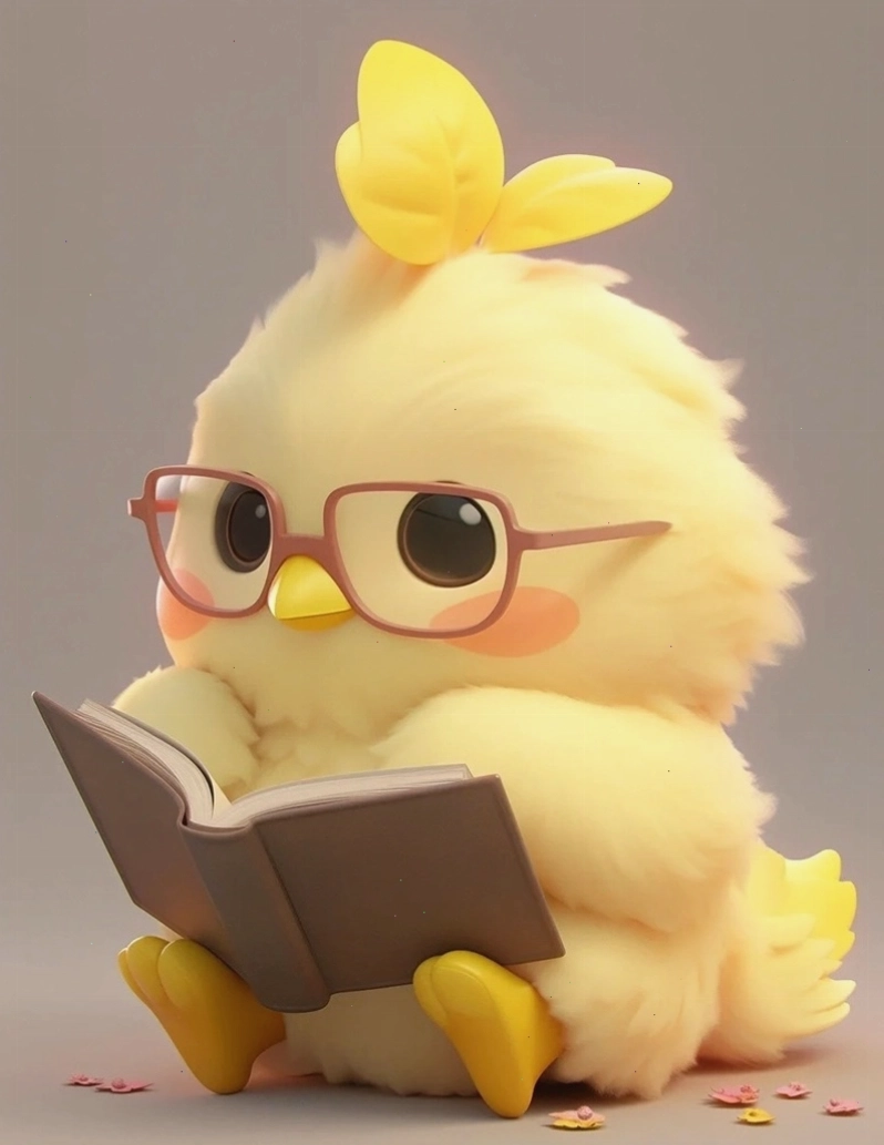 Gà chibi đeo kính râm phong cách