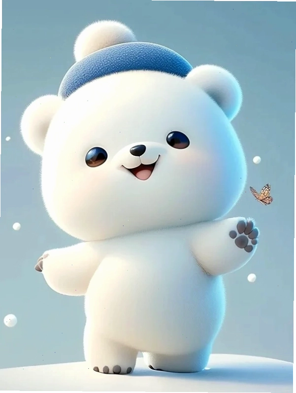 Gấu cute chibi đang ngủ say sưa