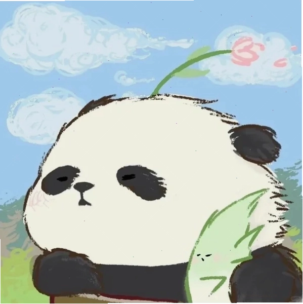 Gấu trúc anime chibi với phong cách vẽ độc đáo
