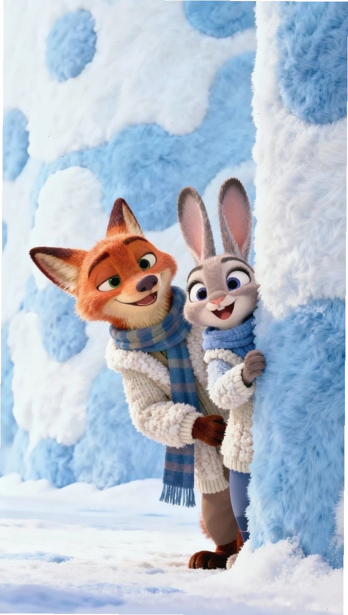 Hình ảnh cá tính của cáo và thỏ trong Zootopia