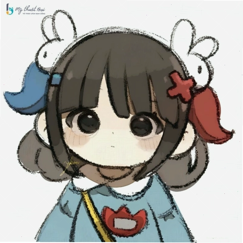 Hình ảnh chibi đôi bạn thân thiết