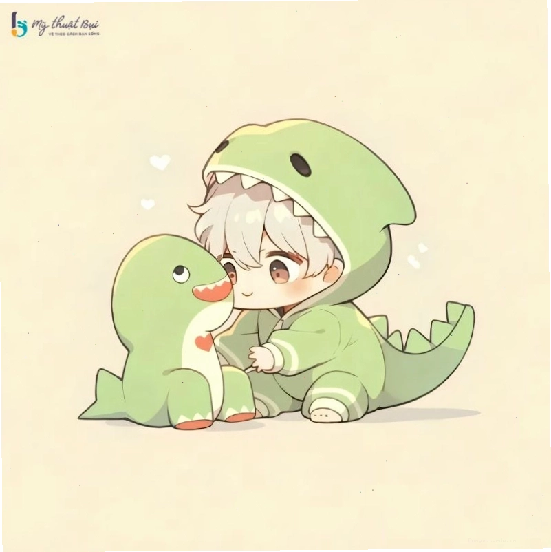 Hình ảnh chibi nam cute với trang phục năng động