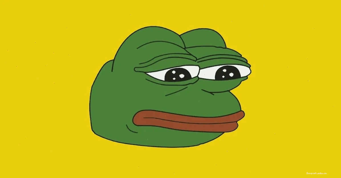 Hình ảnh chú ếch buồn (Sad Frog), một biến thể của Pepe Meme