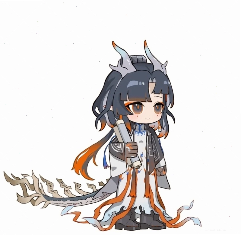 Hình ảnh cô gái chibi dễ thương với đôi mắt to tròn