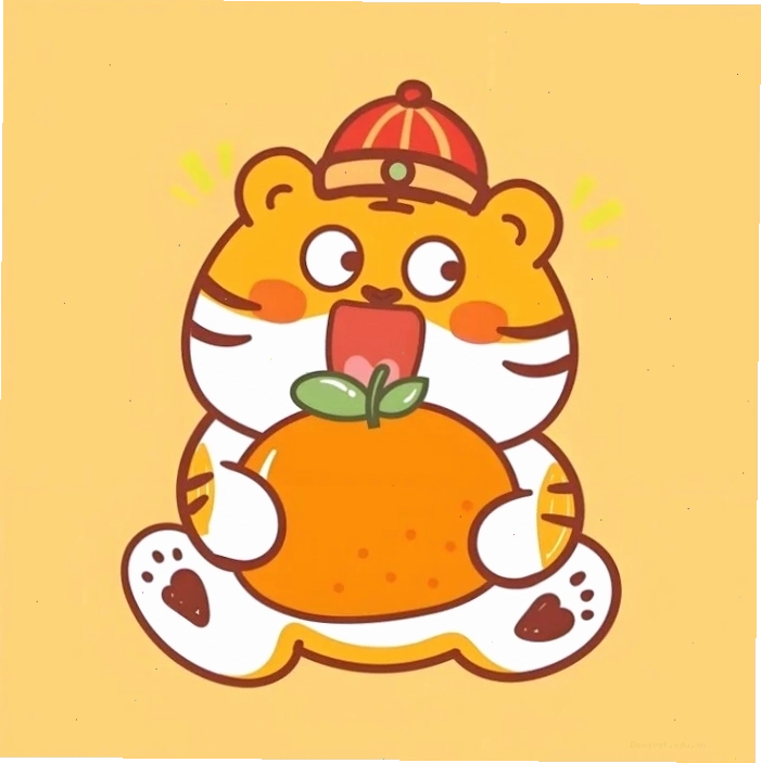 Hình ảnh con hổ cute theo phong cách chibi