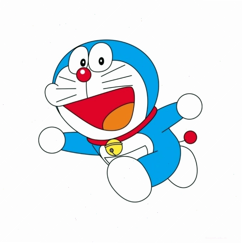 Hình ảnh Doraemon chibi cute đang vui đùa