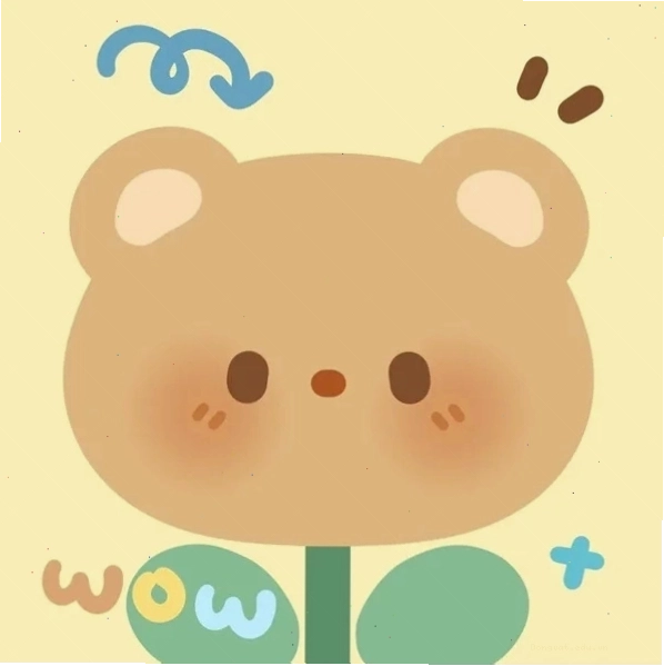 Hình ảnh gấu chibi cute đang mỉm cười