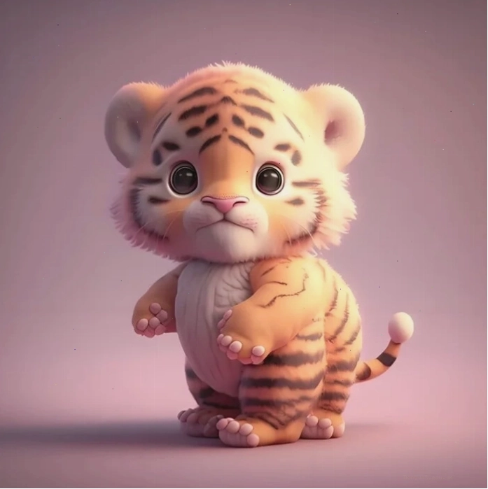 Hình ảnh hổ mập chibi rất dễ thương