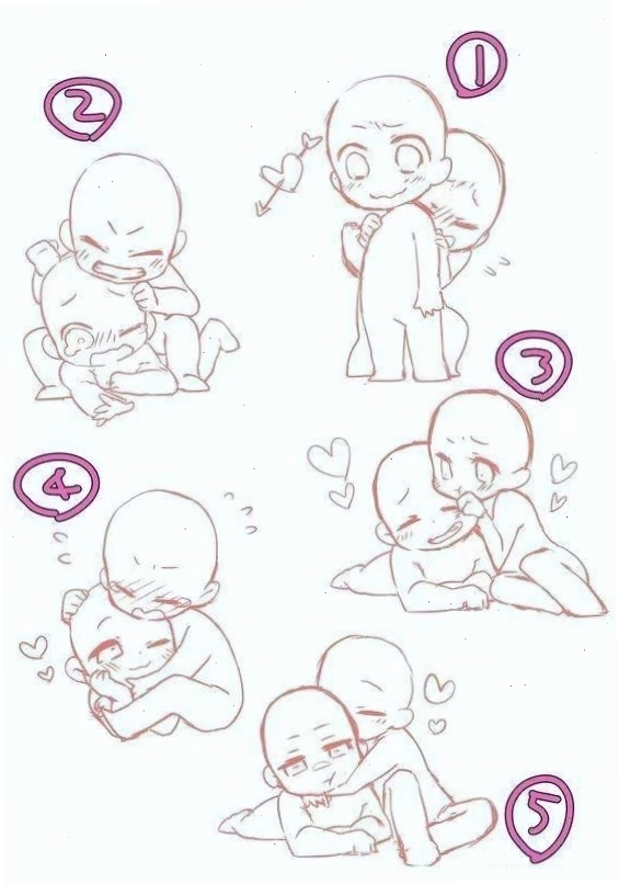 Hình ảnh một mẫu anime base vẽ chibi dễ thương với tỷ lệ đầu to, thân nhỏ đặc trưng