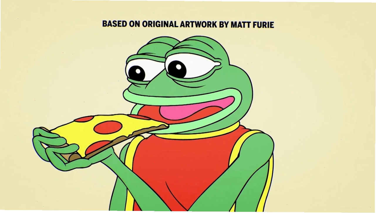 Hình ảnh Pepe the Frog với biểu cảm đặc trưng
