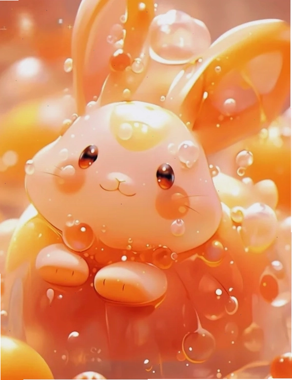 Hình ảnh thỏ chibi đơn giản