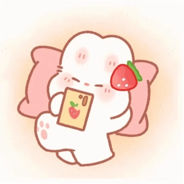 Hình ảnh thỏ con dễ thương chibi đang chơi đùa