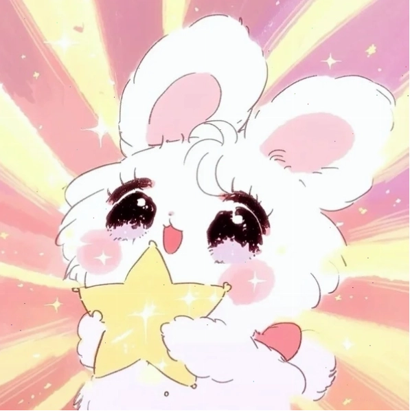 Hình con thỏ chibi cute làm avatar