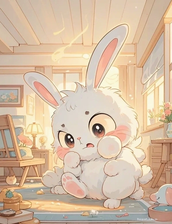Hình con thỏ dễ thương chibi