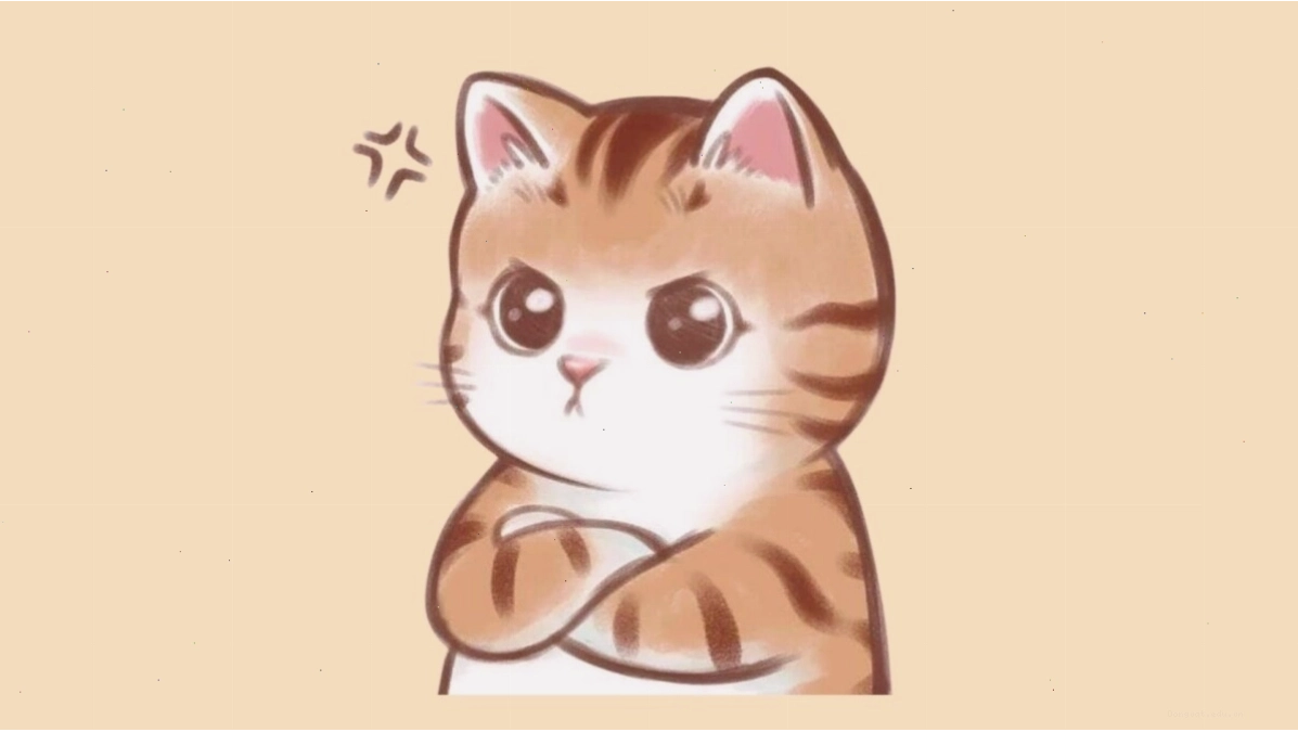 Hình mèo chibi cute với đôi cánh