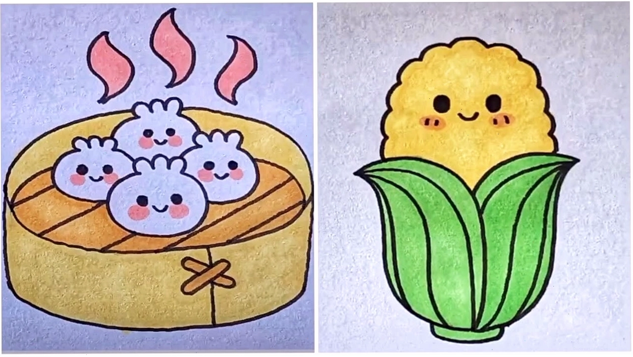 Hình nền anime chibi với nhân vật nữ dễ thương và hoa lá