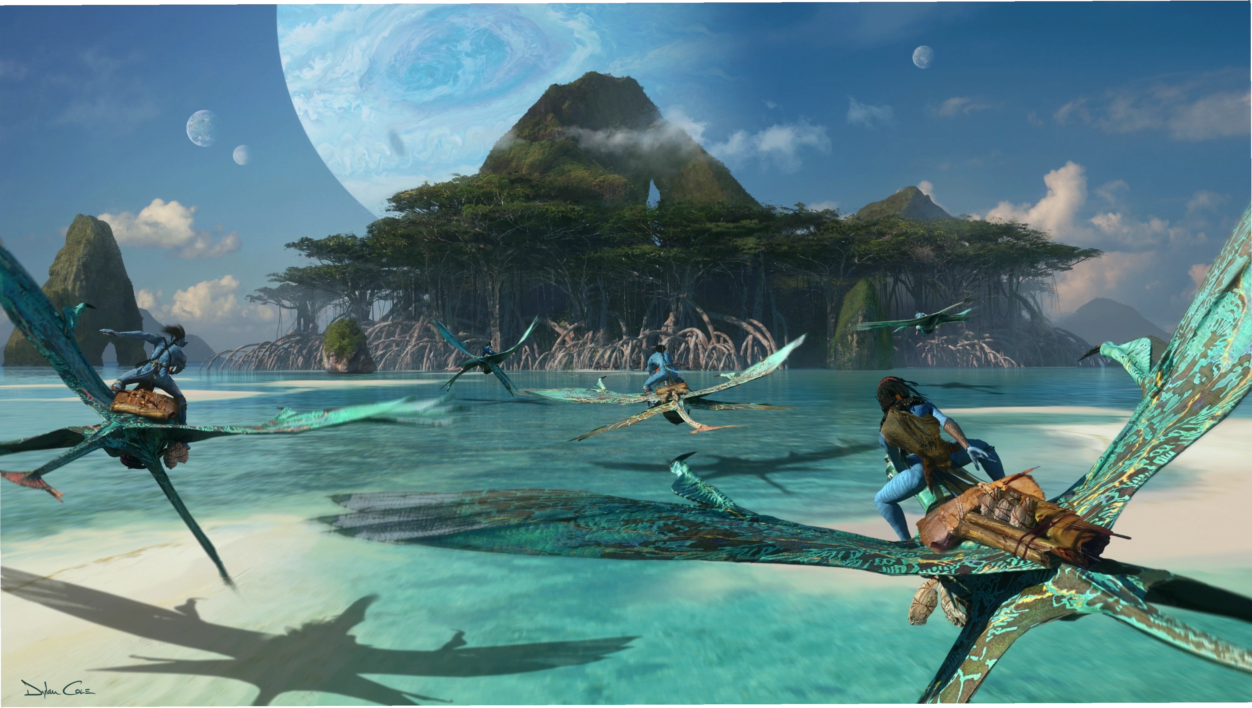 Hình nền Avatar 2 The Way of Water 4K, cảnh biển đảo tuyệt đẹp