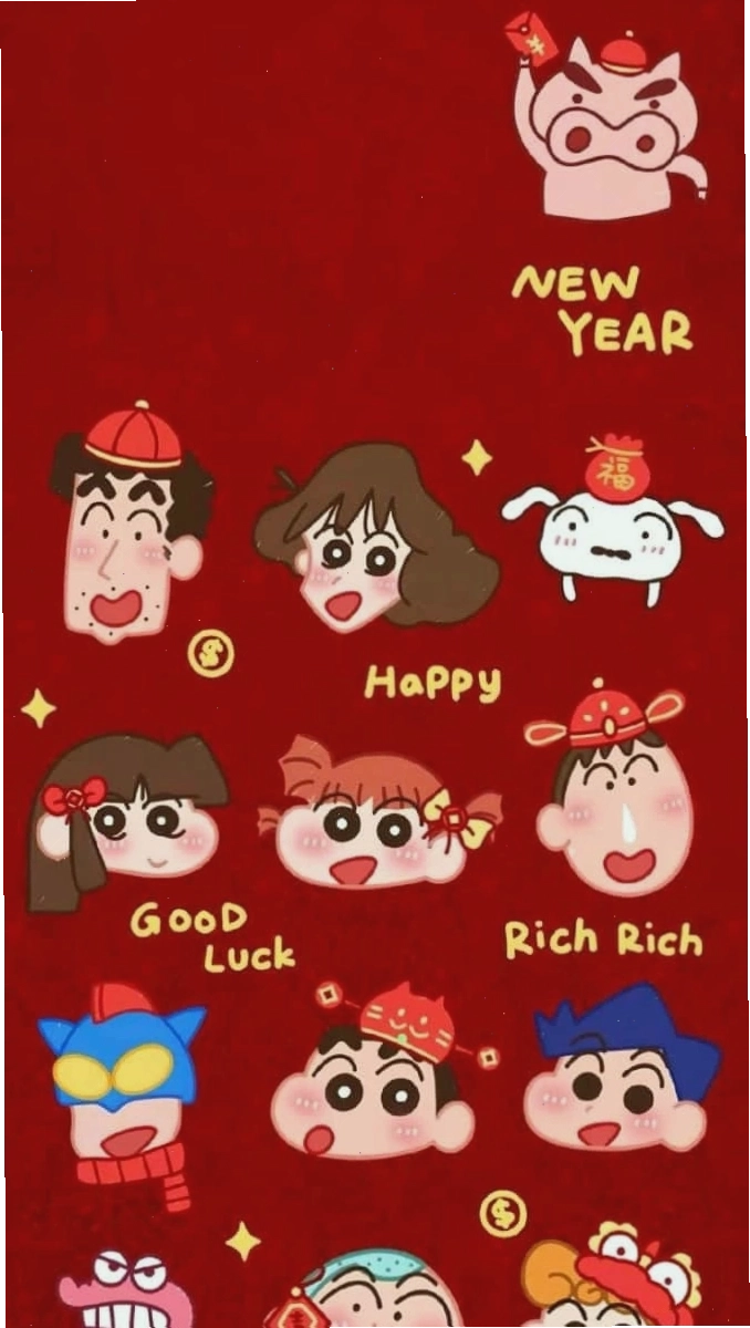 Hình nền Tết Chibi 2026 4K độ nét cao
