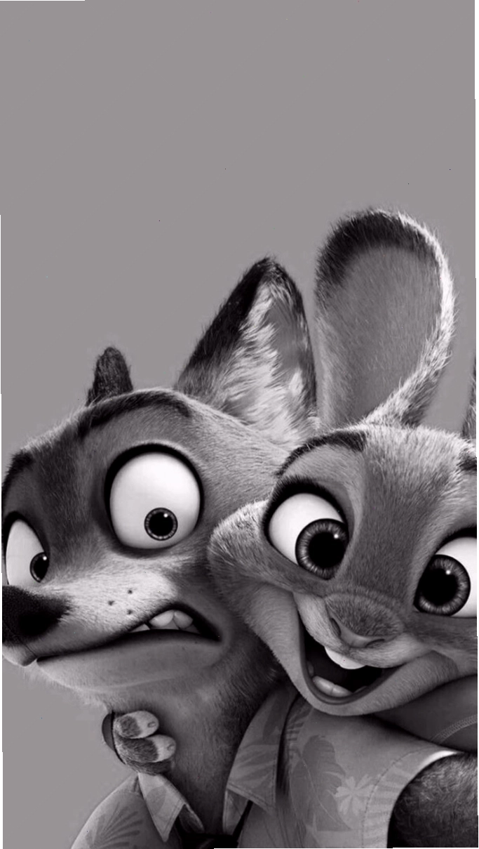 Hình nền Zootopia với nhân vật cáo và thỏ