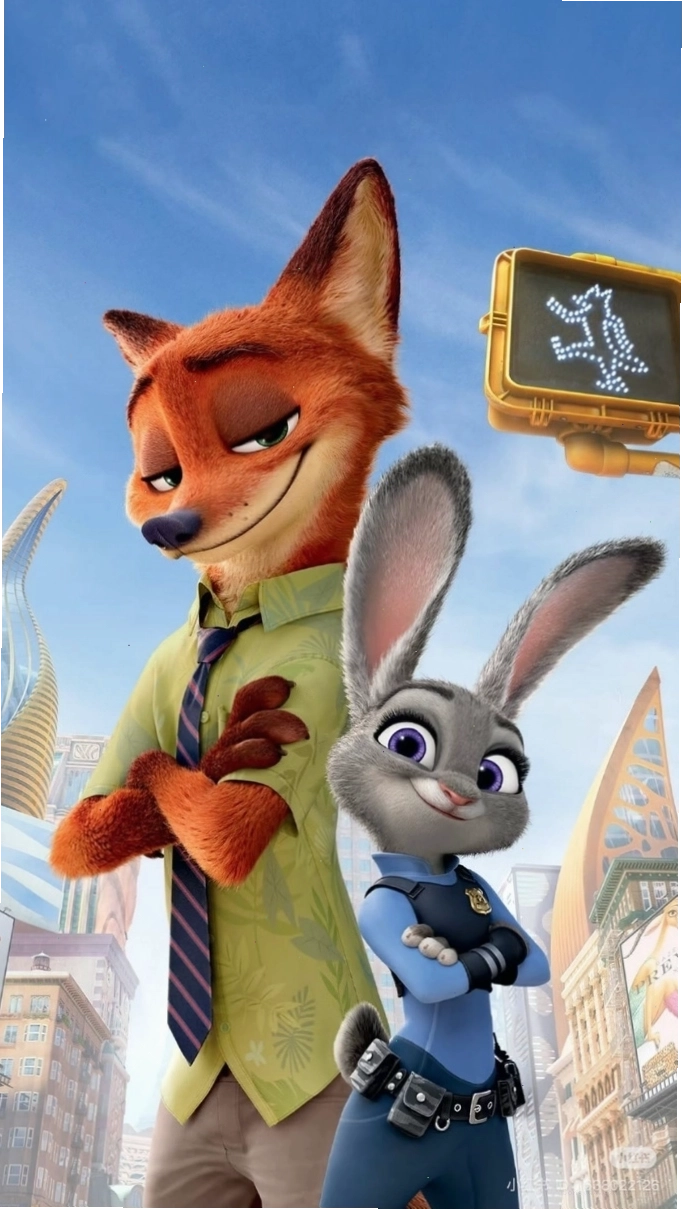 Hình nền Zootopia với phong cách hoạt hình đặc trưng