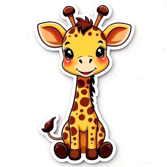 Hình sticker con vật cute lan tỏa năng lượng tích cực