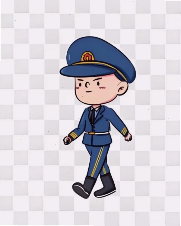 Hình vẽ chibi bộ đội trong nhiều tư thế