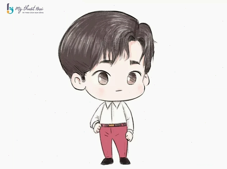 Hoàn thiện tô màu và thêm hiệu ứng ánh sáng cho chibi nam