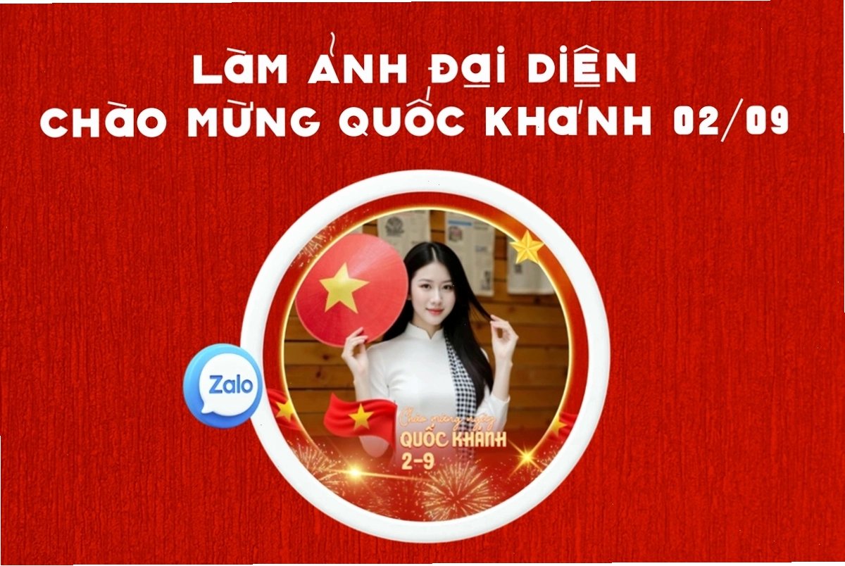 Hướng dẫn làm ảnh đại diện Facebook, Zalo mừng ngày Quốc khánh 2/9
