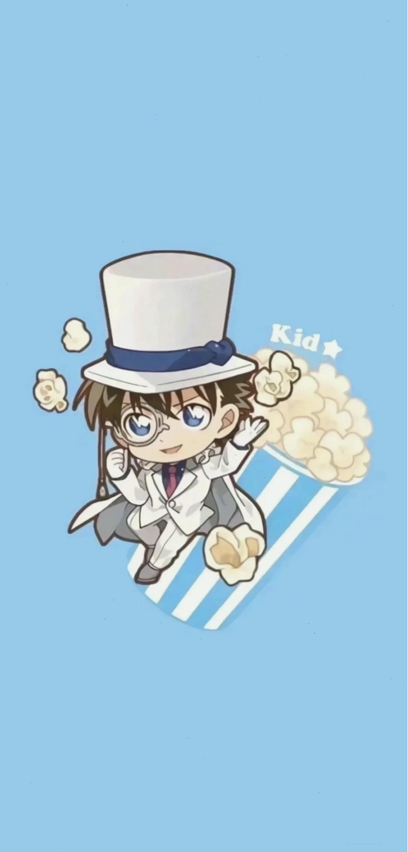 Kaito Kid Chibi biểu cảm ngạc nhiên