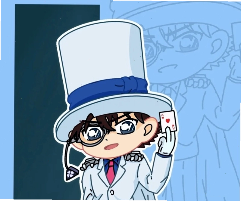 Kaito Kid Chibi cùng chú chó dễ thương