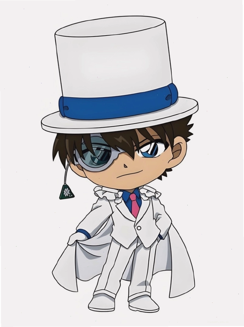 Kaito Kid Chibi với biểu cảm ngộ nghĩnh