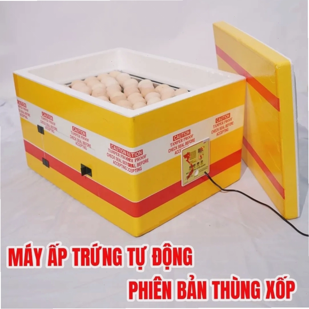 Máy ấp trứng thùng xốp cao cấp