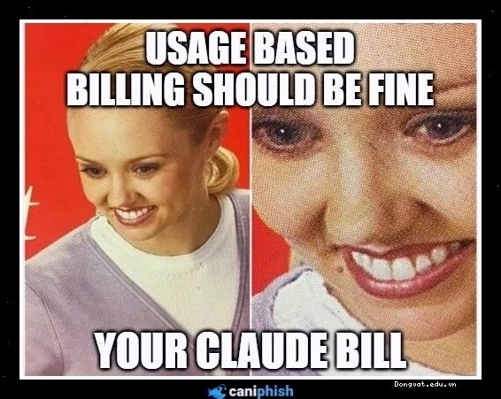 Meme AI hài hước về Claude Bill