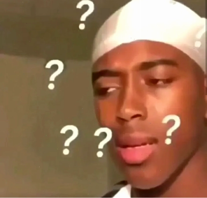 Meme anh da đen với biểu cảm ngơ ngác khó tin