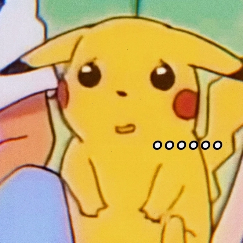 Meme Ash và Pikachu cùng nhau vượt qua thử thách