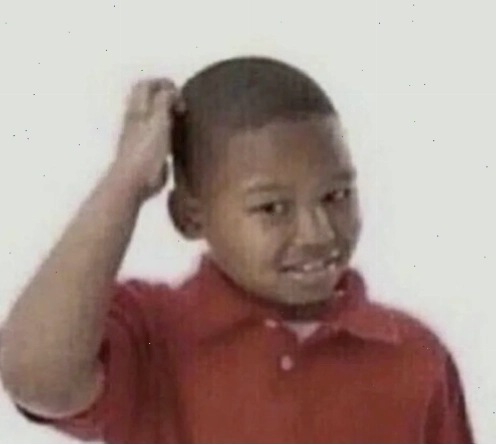 Meme gãi đầu suy nghĩ mông lung