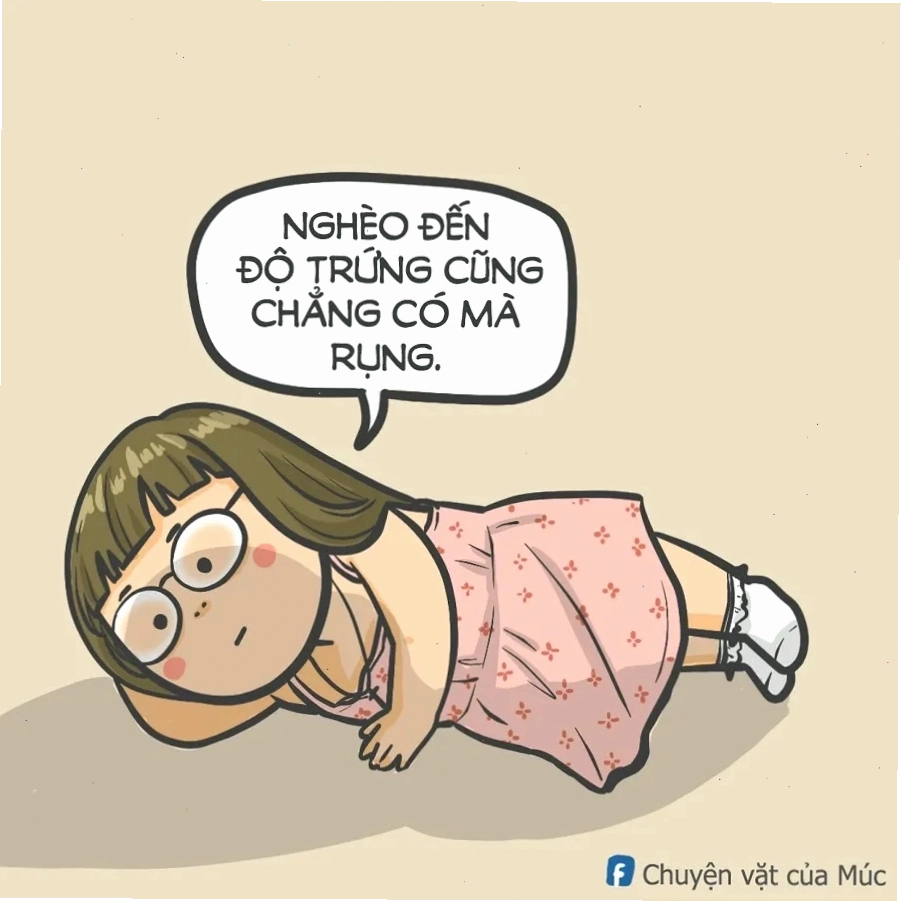 Meme hài hước về sự nghèo đói