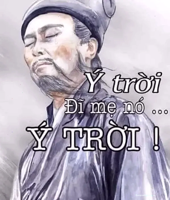 Meme Khổng Minh chấp nhận số phận và sự bất lực