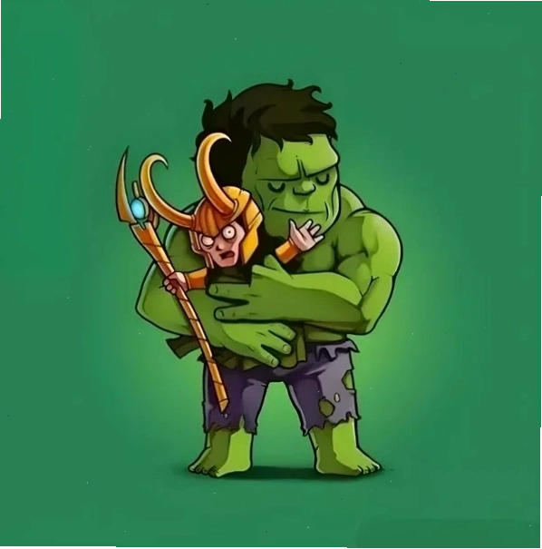 Meme người khổng lồ xanh ôm đồm