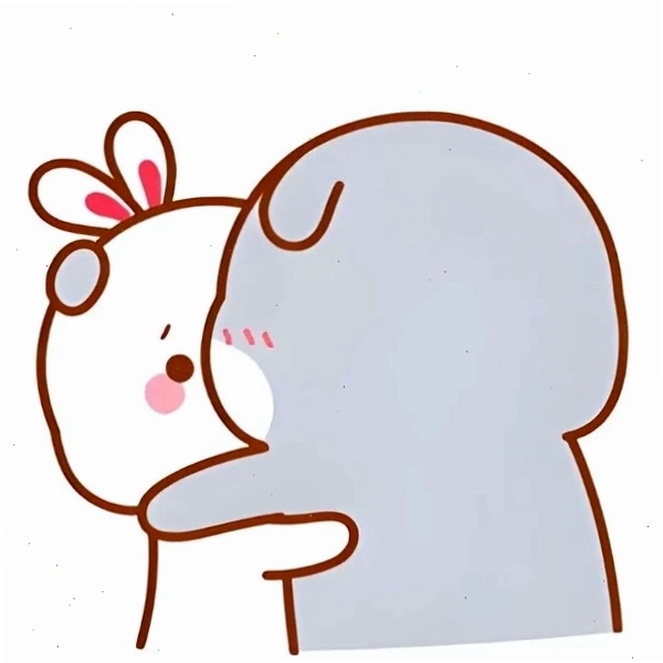 Meme ôm cute thể hiện tình bạn thân thiết
