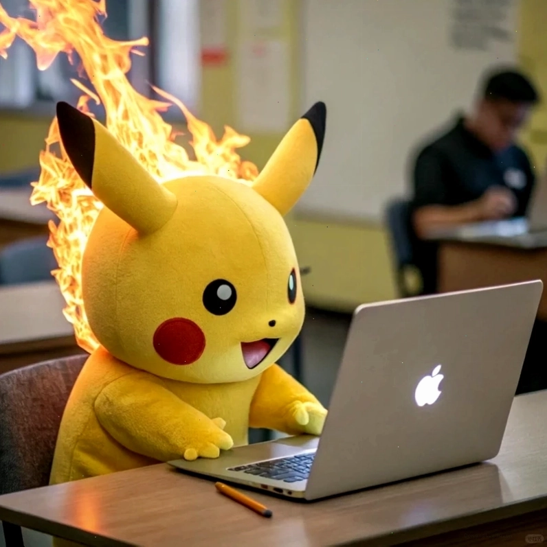 Meme pikachu hài hước với biểu cảm khó đỡ