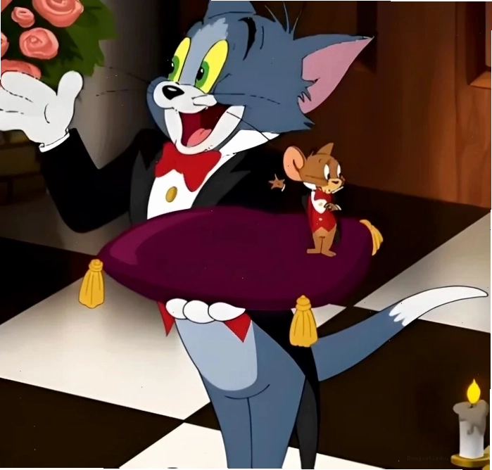 Meme Tom and Jerry gốc với biểu cảm đặc trưng