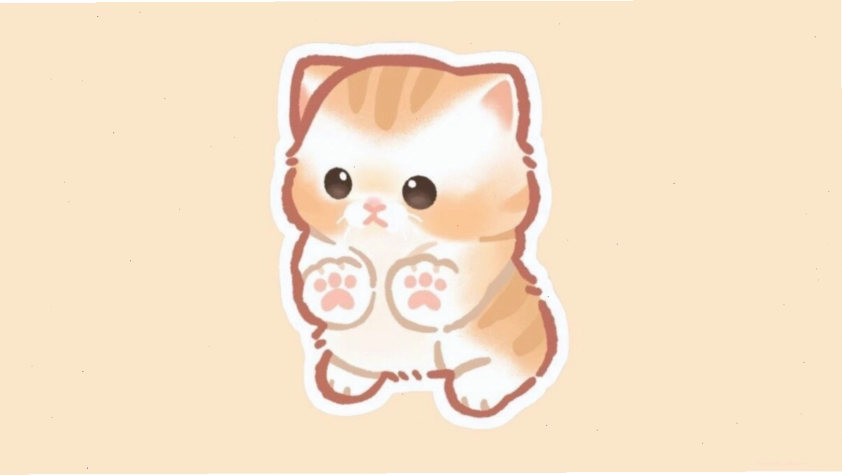 Mèo chibi với đôi cánh thiên thần