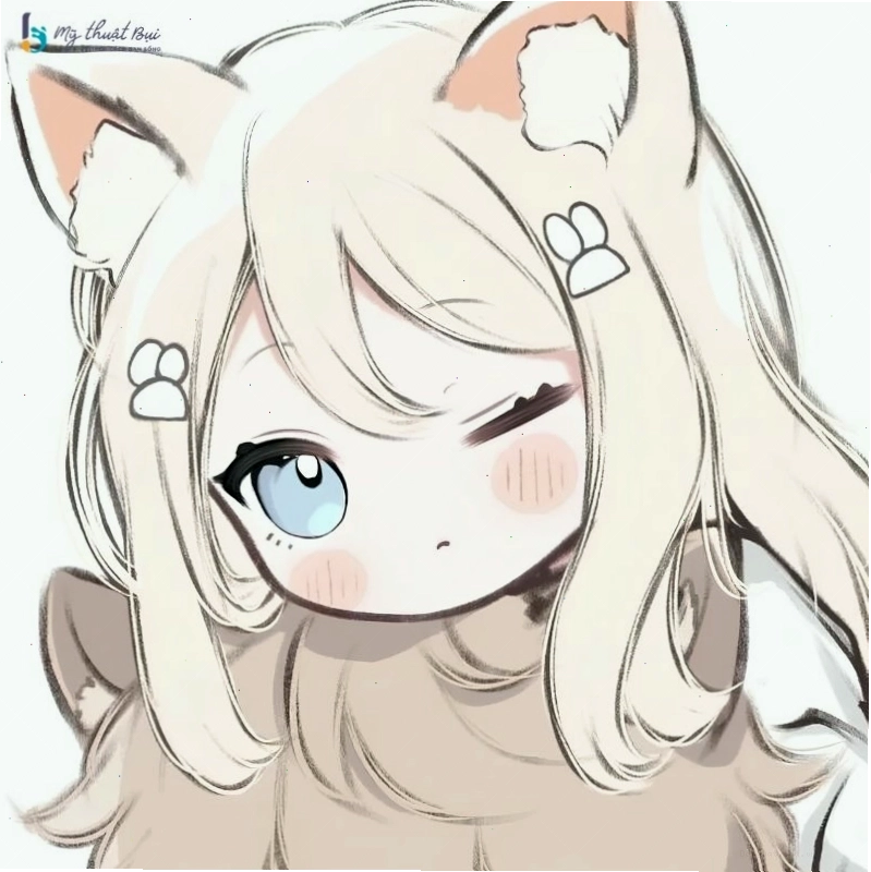 Minh họa truyện tranh với nhân vật chibi nữ