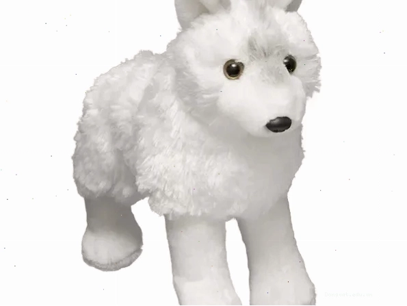 Một món đồ chơi nhồi bông hình Arctic wolf