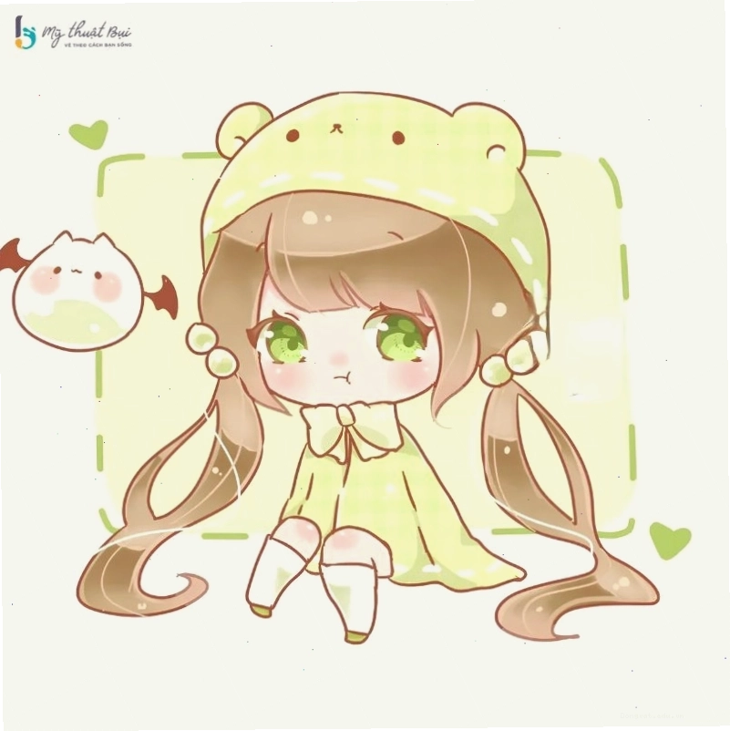 Nhân vật chibi nam ngầu với trang phục cá tính